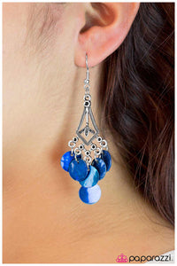 Paparazzi "Keep in Touch - Blue" earring Paparazzi Jewelry