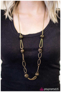 Paparazzi "Keep It Under Wraps" Brass Necklace & Earring Set Paparazzi Jewelry
