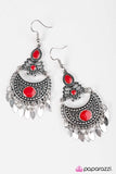 Paparazzi "Keep It Wild" Red Earrings Paparazzi Jewelry