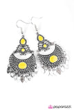 Paparazzi "Keep It Wild" Yellow Earrings Paparazzi Jewelry