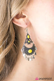 Paparazzi "Keep It Wild" Yellow Earrings Paparazzi Jewelry