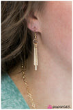 Paparazzi "Keep Me Hanging On" Gold Necklace & Earring Set Paparazzi Jewelry