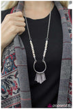 Paparazzi "Keep Me Hanging On - White" necklace Paparazzi Jewelry