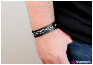 Paparazzi "Keep On Trekking" Black Bracelet Paparazzi Jewelry