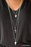 Paparazzi "Keep On TRI-ing - Silver" necklace Paparazzi Jewelry