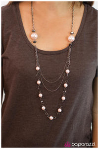 Paparazzi "Keep the Mystery Alive" Pink Necklace & Earring Set Paparazzi Jewelry