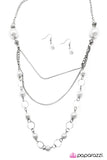 Paparazzi "Keep The Mystery Alive - White" necklace Paparazzi Jewelry