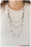 Paparazzi "Keep The Mystery Alive - White" necklace Paparazzi Jewelry