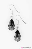 Paparazzi "Keep Your Chin Up, Princess" Black Earrings Paparazzi Jewelry