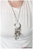 Paparazzi "Key Player" Brown Necklace & Earring Set Paparazzi Jewelry