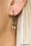 Paparazzi "Key Signature" Brass Necklace & Earring Set Paparazzi Jewelry