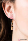 Paparazzi "Key To The City" Gold Necklace & Earring Set Paparazzi Jewelry