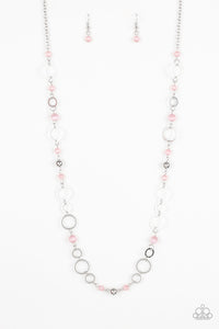 Paparazzi "Kid In A Candy Shop" Pink Necklace & Earring Set Paparazzi Jewelry
