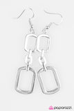 Paparazzi "Killer Contour - Silver" earring Paparazzi Jewelry