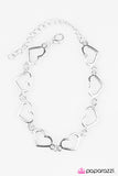 Paparazzi "Kind Hearts" Silver Bracelet Paparazzi Jewelry