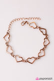 Paparazzi "Kind Hearts" Copper Bracelet Paparazzi Jewelry