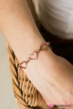 Paparazzi "Kind Hearts" Copper Bracelet Paparazzi Jewelry