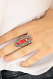 Paparazzi VINTAGE VAULT "Kindred Spirit" Red Ring Paparazzi Jewelry