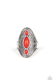 Paparazzi VINTAGE VAULT "Kindred Spirit" Red Ring Paparazzi Jewelry