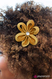 Paparazzi "Kiss Me - Yellow" hair clip Paparazzi Jewelry