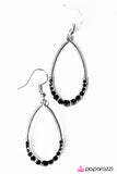 Paparazzi "Kiss The Girl - Black" earring Paparazzi Jewelry