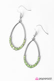 Paparazzi "Kiss The Girl - Green" earring Paparazzi Jewelry