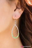 Paparazzi "Kiss The Girl - Green" earring Paparazzi Jewelry