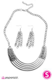 Paparazzi "Knockout" Silver Necklace & Earring Set Paparazzi Jewelry