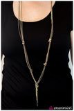 Paparazzi "KNOT A Chance!" Brass Necklace & Earring Set Paparazzi Jewelry