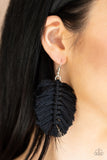 Paparazzi "Knotted Native" Black Earrings Paparazzi Jewelry