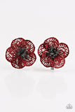 Paparazzi "Lace Gardens - Red" hair clip Paparazzi Jewelry