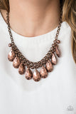 Paparazzi "La DIVA Loca" Copper Necklace & Earring Set Paparazzi Jewelry