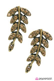 Paparazzi "Lady Bountiful - Brass" earring Paparazzi Jewelry