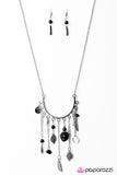 Paparazzi "Lady Luck - Black " necklace Paparazzi Jewelry