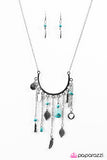 Paparazzi "Lady Luck - Blue" necklace Paparazzi Jewelry