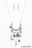 Paparazzi "Lady Luck - Green" necklace Paparazzi Jewelry