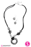 Paparazzi "Lady Marmalade" Silver Necklace & Earring Set Paparazzi Jewelry