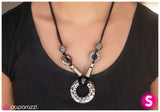 Paparazzi "Lady Marmalade" Silver Necklace & Earring Set Paparazzi Jewelry