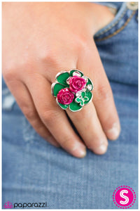 Paparazzi "Lady of The Lake" Green Ring Paparazzi Jewelry