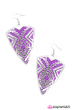 Paparazzi "Land Of the Lost" Purple Earrings Paparazzi Jewelry