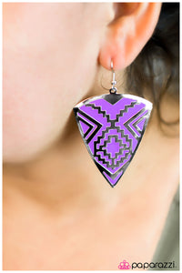 Paparazzi "Land Of the Lost" Purple Earrings Paparazzi Jewelry