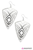 Paparazzi "Land Of the Lost" White Earrings Paparazzi Jewelry