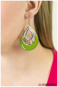 Paparazzi "Last Call" Green Earrings Paparazzi Jewelry