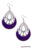 Paparazzi "Last Call" Purple Earrings Paparazzi Jewelry