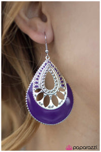 Paparazzi "Last Call" Purple Earrings Paparazzi Jewelry