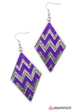 Paparazzi "Last Friday Night" Purple Earrings Paparazzi Jewelry