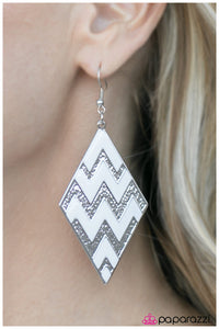 Paparazzi "Last Friday Night" White Earrings Paparazzi Jewelry