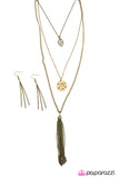 Paparazzi "Late Autumn - Brass" necklace Paparazzi Jewelry