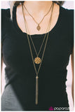 Paparazzi "Late Autumn - Brass" necklace Paparazzi Jewelry