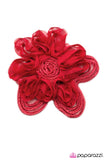 Paparazzi "Laying Low - Red" hair clip Paparazzi Jewelry